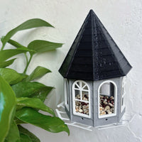 Outdoor Castle Bird Feeder Wall Mounted Metal Wild Bird Feeder for Garden Decoration