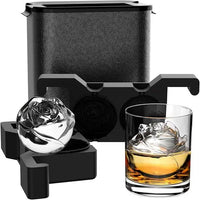 Rose-Shaped Clear Silicone Ice Cube Mold for Whiskey & Cocktails