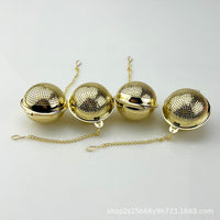 5.2cm Stainless Steel Mesh Tea Infuser Ball with Chain for Loose Leaf Tea