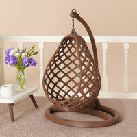Dollhouse Miniature Hanging Basket Chair Model for DIY Sand Table Architecture