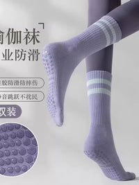 Non-Slip Yoga Pilates Barre Socks for Women, Thickened Athletic Grip Socks for Fitness Running Dance