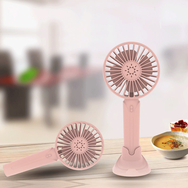 Portable F1 Handheld Fan with Stand, Mini USB Rechargeable Desk Fan for Students