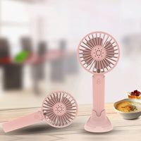 Portable F1 Handheld Fan with Stand, Mini USB Rechargeable Desk Fan for Students