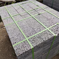 Black Volcanic Rock Travertine Wall Panel Honeycomb Stone for Indoor Outdoor Paving
