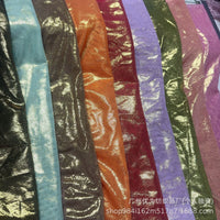 Stretch Breathable Mesh Spandex Fabric with Hot Stamping for Performance Wear
