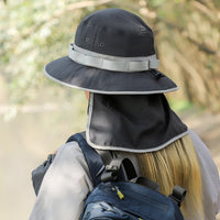 Women's Summer Sun Protection Hat with Neck Flap - Lightweight Breathable Fisherman Hiking Sun Hat