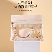 Luxury Anti-Oxidation Flannel Jewelry Pouch with Drawstring for Earrings Rings Necklaces Travel Storage