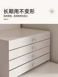 Large Capacity Desktop Jewelry and Cosmetic Storage Box with Drawers and Multi-layer Organizer