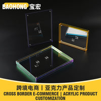 Acrylic Photo Frame Desktop Display Wall Mount Double-Sided Transparent Picture Frame for Posters and DIY Decor