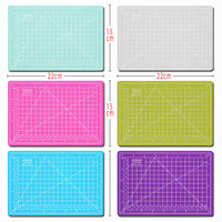 A5 Self-Healing PVC Cutting Mat with Grid Lines for Crafts, Modeling, and Carving