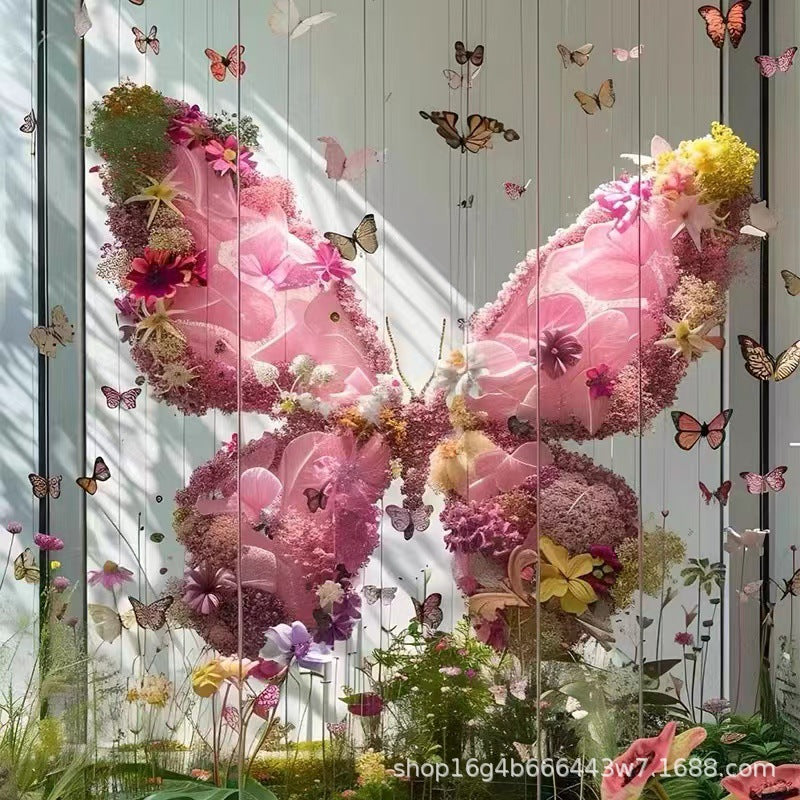 Large 3D Butterfly Archway Decoration for Storefronts and Events