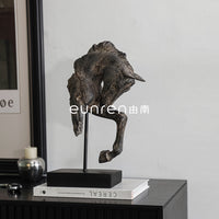 Wabi-Sabi Abstract Horse Sculpture Modern Creative Ornament for Home Decor
