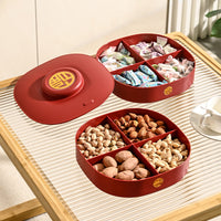 Red Wedding Candy and Snack Tray Set for Festive Occasions