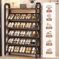 Slim Multi-Layer Shoe Rack for Entryway, Space-Saving Shoe Storage Organizer