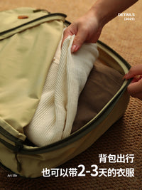 Travel Compression Packing Cubes for Clothes and Underwear, Large Capacity Luggage Organizer Bags