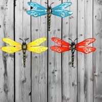 Metal Dragonfly Wall Decor for Outdoor Garden and Indoor Living Spaces