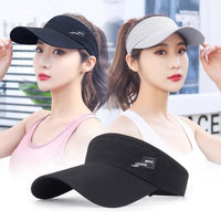 Unisex Marathon Quick-Dry Sun Visor with Extended Brim for Outdoor Sports