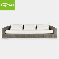 PE Rattan Wicker Outdoor Sofa Set with Waterproof Cushions for Patio Garden