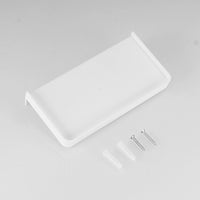 Wall-Mounted Bathroom Shelf with Phone Holder - No-Drill or Drill Installation