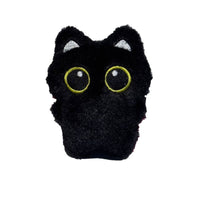 Squeaky Big-Eyed Cat Plush Keychain with Scarf or Bag - Cute Animal Doll for Bags & Gifts