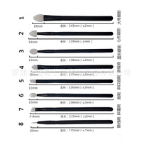 6-Piece Silicone Eyeshadow Brush Set for Eye Makeup