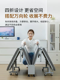 Restar Foldable Office Nap Cot with Adjustable Backrest, Portable Guest Bed for Home and Hospital