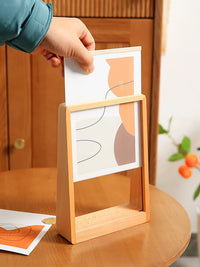 Acrylic Solid Wood Photo Frame Desktop Display for 6, 7, 8, 10 Inch Pictures