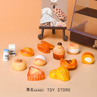 Miniature Dessert Display Cabinet and Food Play Set for Kids
