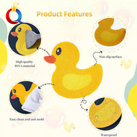Peva Little Yellow Duck Non-Slip Bathtub Stickers for Kids, Self-Adhesive Waterproof Safety Decals