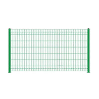 Peach Post Garden Security Fence Panel with Triangular Bends for Outdoor Isolation