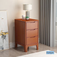 Kailaimei Mini 25/35 Modern Bedside Table, Simple 30cm Small Solid Wood Ultra-Narrow Nightstand, Nordic Style