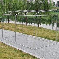 Sloped Roof Outdoor Canopy Greenhouse Rain Shelter for Plants and Drying