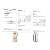 Large Capacity Vacuum Insulated Thermos with Temperature Display and Glass Liner for Home Use