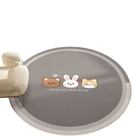 Round Area Rug for Office Chair Living Room Bedroom Nursery
