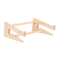 Wooden Laptop Stand with Storage, Monitor Riser for Desk Organization