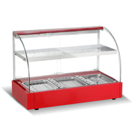 Commercial Food Warmer Display Cabinet for Tarts, Chestnuts, Bread, and Beverages