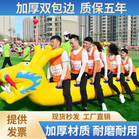 Inflatable Land Dragon Boat for Team Building & Racing Games