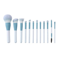 12-Piece Makeup Brush Set with Thickened Copper Tube and Soft Bristles for Beginners