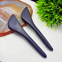 Natural Bian Stone Gua Sha Tool for Face and Eyes - Acupressure Massage Stick for Facial Beauty and Eye Care
