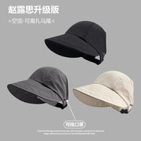 Women's Sun Protection Visor Hat with Neck Flap, Breathable Quick-Dry UV Protection for Outdoor Sports
