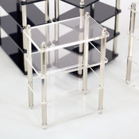Dollhouse Miniature Multi-layer Transparent Display Shelf Bookcase European Style Furniture