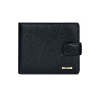 Men's Genuine Leather Bifold Wallet, Slim Business Card Holder with Coin Pocket