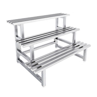 Stainless Steel Multi-Tier Plant Stand for Balcony & Garden, Ladder Design Flower Pot Rack