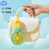 Portable USB Rechargeable Mini Handheld Fan with Base