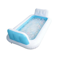 Inflatable Kids Paddling Pool with Fishing Game for Babies and Toddlers, Outdoor Water Play Center