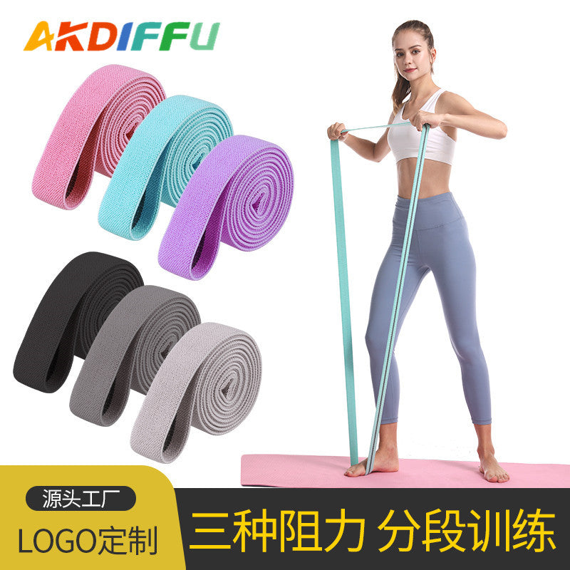 Long Resistance Bands Set for Yoga Pilates Fitness and Glute Training