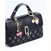 4-Piece Cherry Keychain Set with Handbag Charm and Wallet