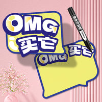 Erasable Price Tags for Supermarket Retail Displays, POP Explosion Stickers