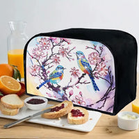 Vintage Hummingbird Toaster Cover Dustproof Oil-proof Bread Machine Protector Customizable Print