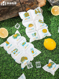 Self-Absorbing Ice Pack Sheets for Food Preservation and Cold Storage, Disposable/Reusable Gel Ice Packs